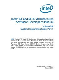 IntelÂ® 64 and IA-32 Architectures Software ... - Singlix web site