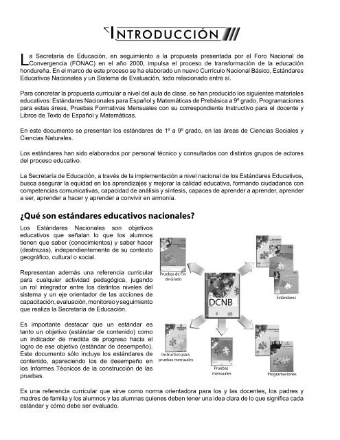 Estándares educativos de Ciencias Sociales y ... - EQUIP123.net