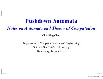 pushdown automata (pda)