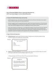 How To Develop Multiple Choice, Interactive Questions for ACCP ...