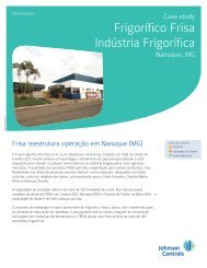 FrigorÃ­fico Frisa IndÃºstria FrigorÃ­fica - Johnson Controls