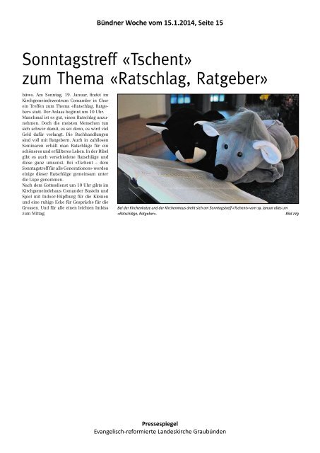 Pressespiegel 03_14 vom 11.01. bis 17.01.2014.pdf - Evangelisch ...