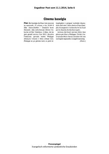 Pressespiegel 03_14 vom 11.01. bis 17.01.2014.pdf - Evangelisch ...