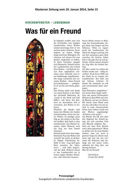 Pressespiegel 03_14 vom 11.01. bis 17.01.2014.pdf - Evangelisch ...