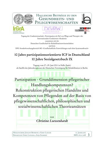 Gesundheits- und Pflegewissenschaften - Medizinische Fakultät der ...