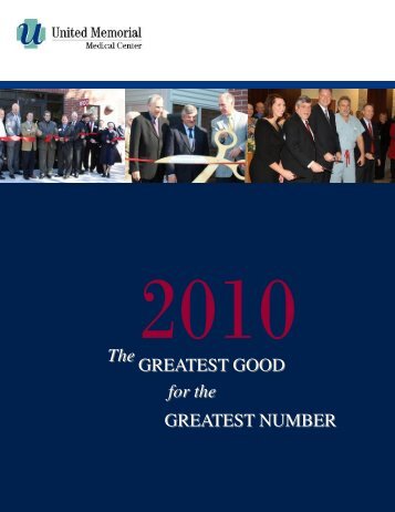 2010 Annual Report - United Memorial Medical Center