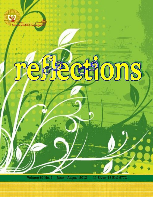 Reflections - Shaare Zedek Congregation