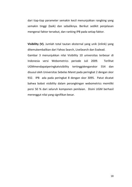 Ebook Perangkingan Website - Bogor Agricultural University