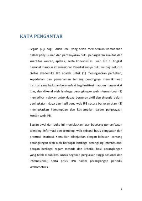 Ebook Perangkingan Website - Bogor Agricultural University