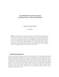 Local Bank Financial Constraints and Firm Access to External Finance