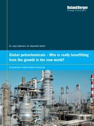 Global petrochemicals - Roland Berger Strategy Consultants