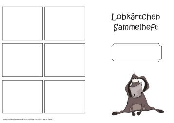 Lobkärtchen Sammelheft - Zaubereinmaleins