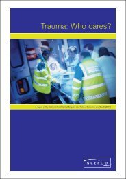 NCEPOD: Trauma - Who Cares? - London Health Programmes