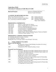 Assessment Details East Lab University Of Arkansas At Little Rock