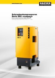 Schraubenkompressoren Serie SXC »compact«
