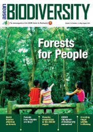 SPECIAL REPORT - ASEAN Centre for Biodiversity