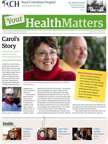 Your Health Matters Spring 2012 â€“ Community paper edition