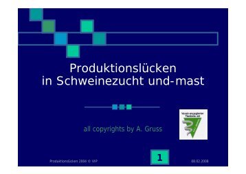 ProduktionslÃ¼cken in Schweinezucht und-mast - pig-portal.de