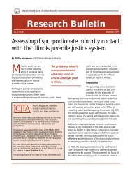 Assessing disproportionate minority contact with the Illinois juvenile ...