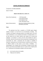 17-5-2006 Right to Information Act â Section 18 Name o - CIC