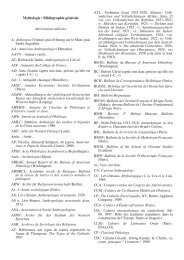 Bibliographie générale Abréviations utilisées A - L'esprit des pierres