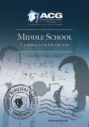 ACG Middle School Handbook - The Academic Colleges Group