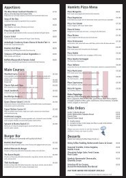 Menu Inside MARCH 2012 - Hamlets of Kinsale