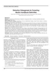 Distraction Osteogenesis for Correcting Maxillo-mandibular ...