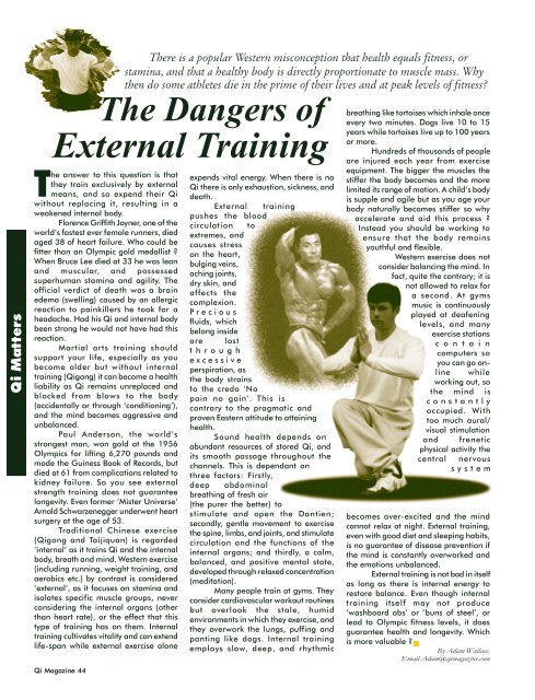 Issue 54 - Tse Qigong Centre