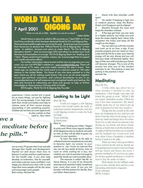 Issue 54 - Tse Qigong Centre