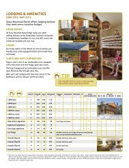 lodging & amenities - YMCA of the Rockies