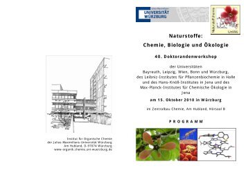 Naturstoffe: Chemie, Biologie und Ökologie - Institut für Organische ...