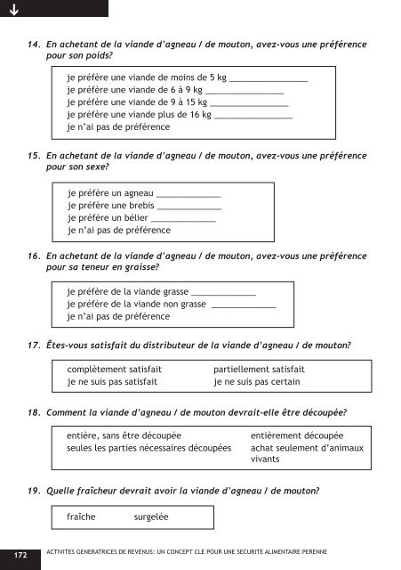 ACTIVITES GENERATRICES DE REVENUS - Action Against Hunger