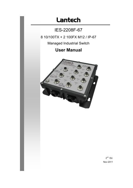 IES-2208F-67 - Lantech Communications Global Inc