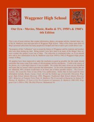 Our Era - Movies, Music, Radio and TV, 6th Edition