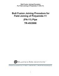 Butt Fusion Joining Procedure for Field Joining of Polyamide-11