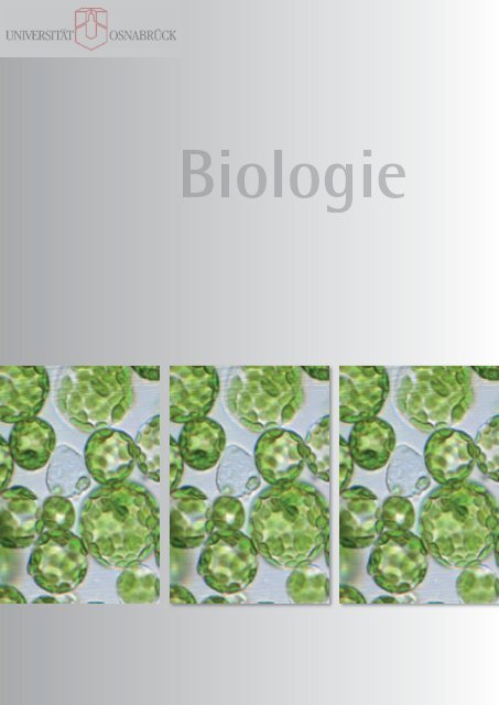 AG Botanik - Fachbereich 5 Biologie - Universität Osnabrück