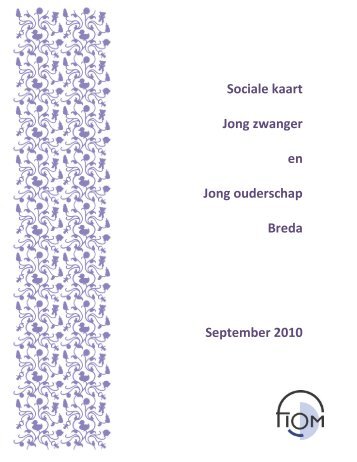 Sociale kaart Jong zwanger en Jong ouderschap Breda September ...