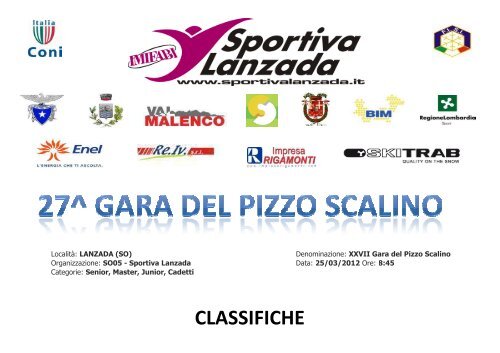 CLASSIFICHE - Sportdimontagna.com