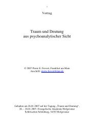 Traum und Deutung aus psychoanalytischer Sicht - Praxis Pierre E ...