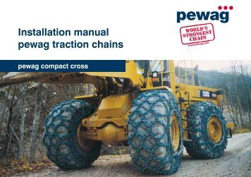 Installation manual pewag traction chains