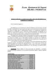 presupuesto de ejecuciÃ³n material - Ayuntamiento de Sagunto