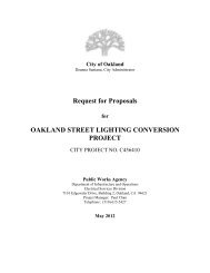 Oakland Street Lighting Conversion Project - Navigator