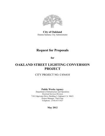 Oakland Street Lighting Conversion Project - Navigator