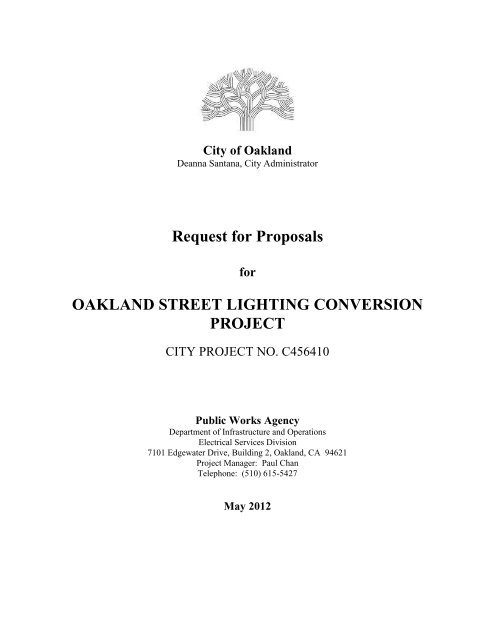 Oakland Street Lighting Conversion Project - Navigator