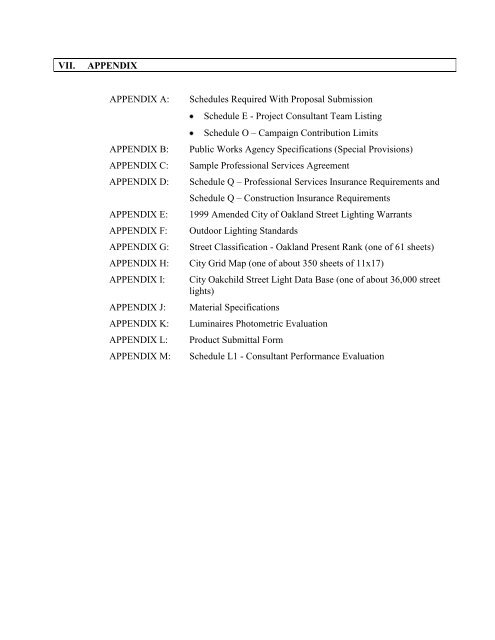 Oakland Street Lighting Conversion Project - Navigator