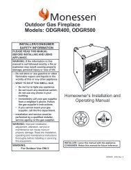ODGR400, ODGR500 - Unvented Gas Log Heater or Vented ...