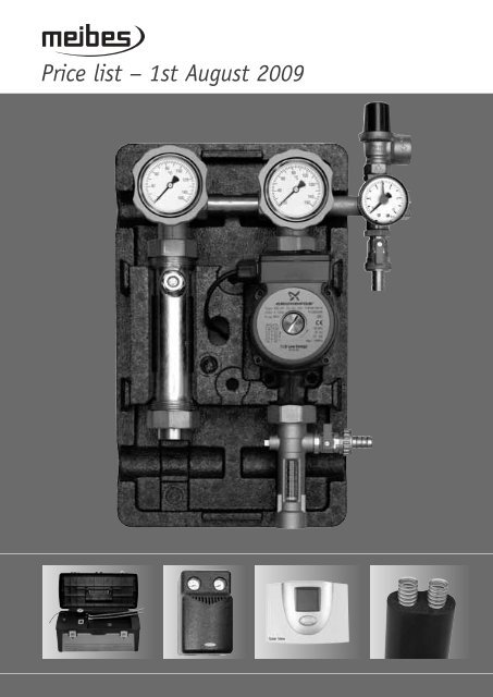 PE1121 Meibes Price List - Pegler