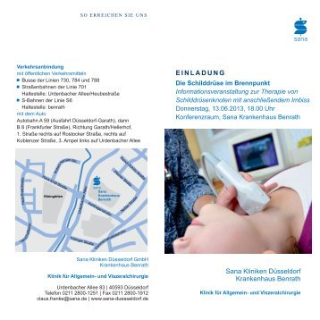 Flyerdownload (PDF, 909 KB) - Sana Krankenhaus Benrath