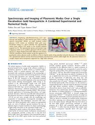 Spectroscopy and Imaging of Plasmonic Modes Over a Single ...